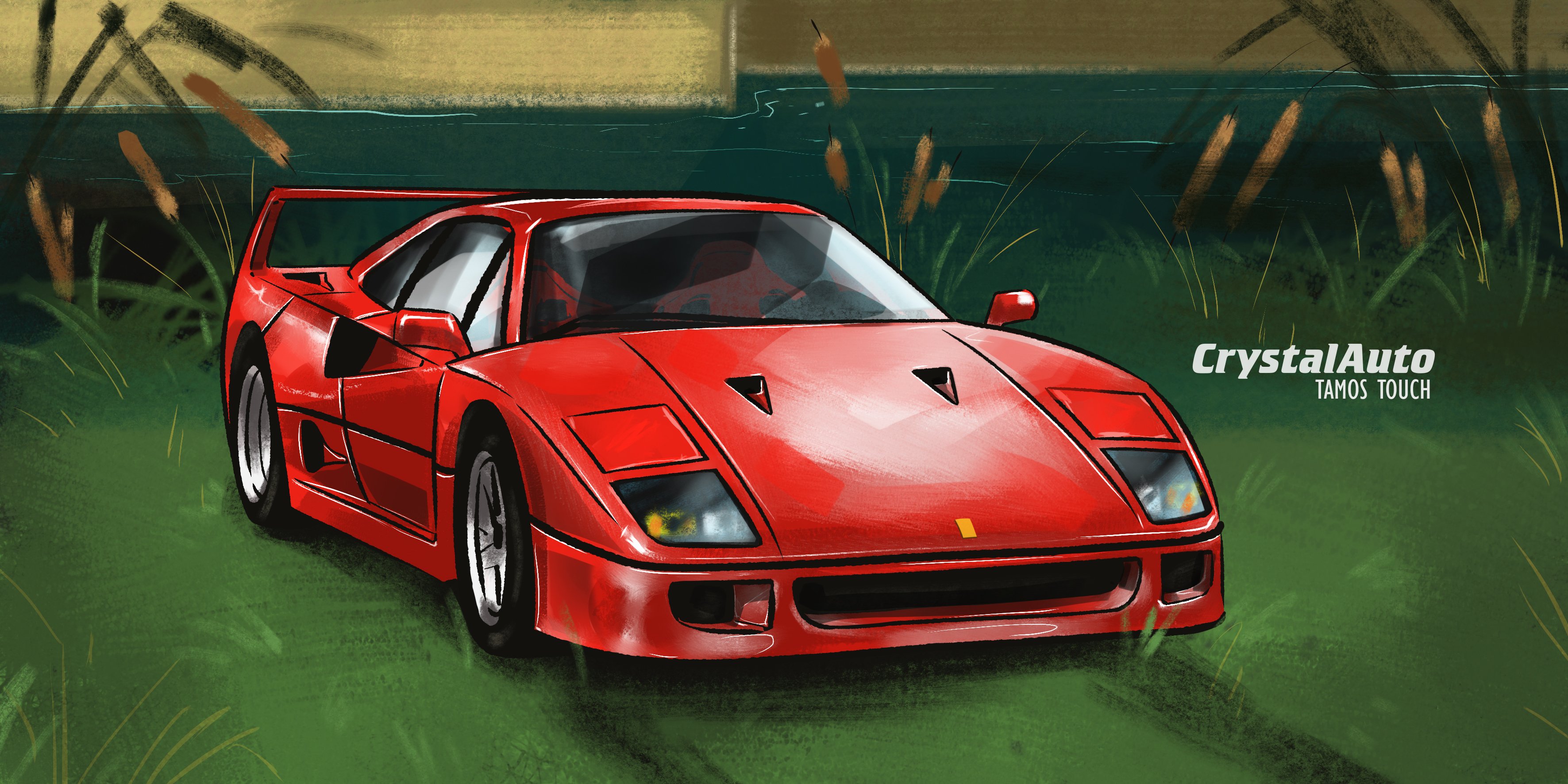 Ferrari F40-სრული სიგიჟე ბორბლებზე