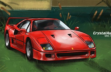 Ferrari F40-სრული სიგიჟე ბორბლებზე