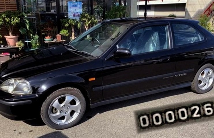 1996 წლის Honda Civic SiR-ს მხოლოდ 26 კილომეტრი აქვს გავლილი