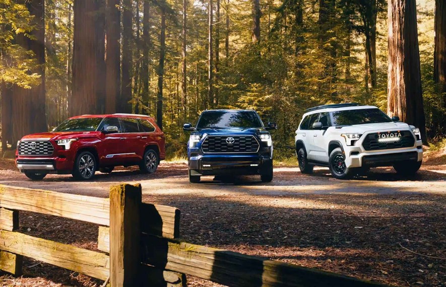 კვლევა, Toyota, Toyota Tundra, 4Runner, Sequoia, Tacoma, Highlander