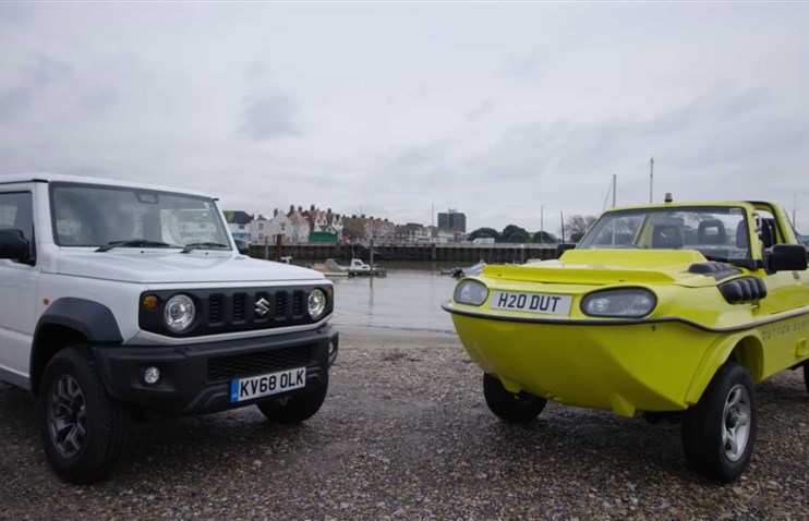 Suzuki Jimny-ს ბაზაზე აწყობილი ამფიბიური ავტომობილი