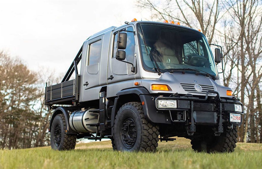 ძალიან იშვიათი Mercedes Unimog-ი გასაყიდად გამოჩნდა