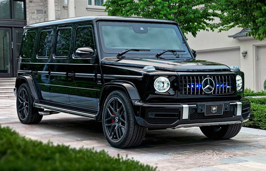 შეჯავშნული Mercedes-AMG G63 Limo ნებისმიერი თავდასხმისთვის მზადაა